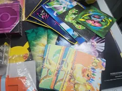 Pokemon TCG Lot - Cards Stickers Sleeves Binder Displays Notebooks Tin... - Image 5
