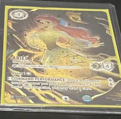 Rare Disney Lorcana Ariel Ethereal Voice Iconic Whispers in the Well Foil Card - Image 1