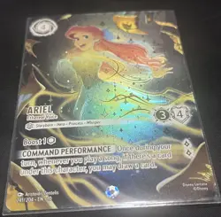 Rare Disney Lorcana Ariel Ethereal Voice Iconic Whispers in the Well Foil Card - Image 3