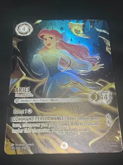 Rare Disney Lorcana Ariel Ethereal Voice Iconic Whispers in the Well Foil Card - Image 5