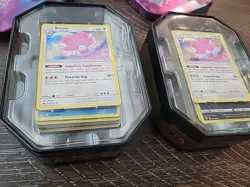 2 - Pokemon TCG 2019 Blissey Pokemon promotional tins OPENED - Still With Cards - Image 3