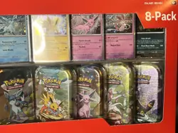Pokemon TCG Prismatic Evolutions Costco 8 Mini-Tin Bundle w/ Promo Cards SEALED - Image 4