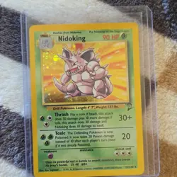 Nidoking 011/102 Base Set Holo Rare Pokemon TCG Card - Image 1