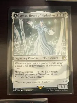 FOIL VENAT, HEART OF HYDAELYN mtg Final Fantasy 1 Rare - Image 1