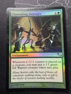 MTG Foil Flourishing Defenses LP Shadowmoor - Image 1