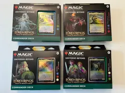 MTG The Lord of the Rings Tales of Middle-Earth Commander Decks - 4-Deck Set - N 195166205052 - Image 1