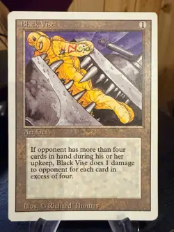 MTG Magic the Gathering Revised Edition Black Vise 292 - Image 1