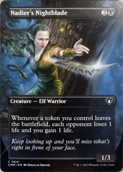 Nadier's Nightblade (Borderless) C Commander Masters 641 NM - Image 1