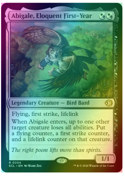 Abigale, Eloquent First-Year - Foil Lorwyn Eclipsed MTG - Image 1