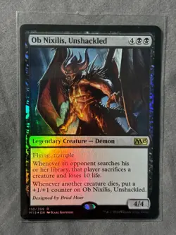 Ob Nixilis, Unshackled Magic 2015 (M15) Foil Rare Magic the Gathering - Image 1