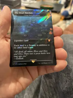 MTG Lord Of The Rings NM Surge Foil The Dead Marshes - Urborg Tomb Of Yawgmoth - Image 1