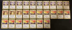 Meowth Persian Pokemon Vintage TCG Lot of 27 Base Set Team Rocket Jungle - Image 1