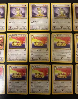 Meowth Persian Pokemon Vintage TCG Lot of 27 Base Set Team Rocket Jungle - Image 5