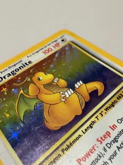1999 Pokemon Fossil Dragonite 4/62 Holo - Unlimited - LP - Original WOTC Vintage - Image 4