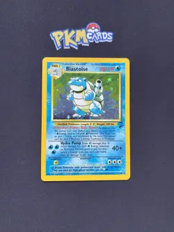 Pokemon TCG Blastoise Base Set 2 2/130 Holo Rare With Swirl LP. - Image 1