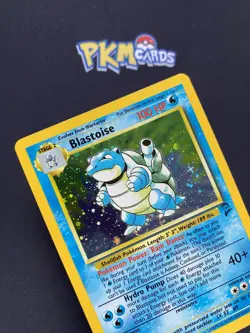Pokemon TCG Blastoise Base Set 2 2/130 Holo Rare With Swirl LP. - Image 4