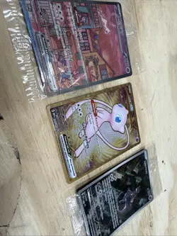 Pokemon TCG 151 UPC Promo Set Sealed Mew 053, Sealed Mewtwo 052, Metal Mew 205 - Image 2