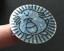 Chansey Pokemon Coin Wizards 1999 Silver Original WOTC Of The Coast DAMAGED - Image 4