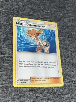 NM - Pokemon Misty's Determination 62/68 Hidden Fates Uncommon - Image 1