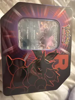 Pokemon TCG Factory Sealed Destined Rivals Team Rocket Tin - Nidoking EX - Image 2