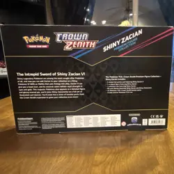 Pokemon Crown Zenith Shiny Zacian Premium Figure Collection Box Promo & Booster - Image 2