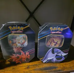 Pokemon TCG Crown Zenith Tins - Zapdos - Articuno - Lot of 2 Tins! - Image 1