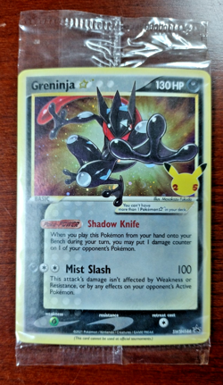 Pokemon TCG Greninja SWSH144 Celebrations Black Star Promo NM Sealed SwirlU - Image 1