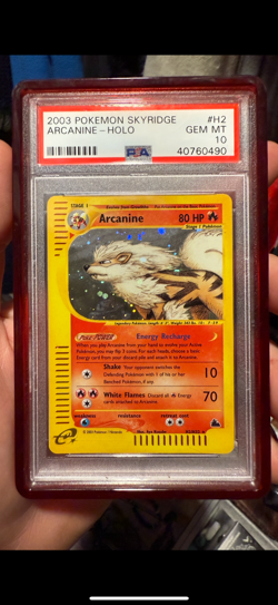 2003 POKEMON SKYRIDGE #H2 ARCANINE-HOLO PSA 10 - Image 1