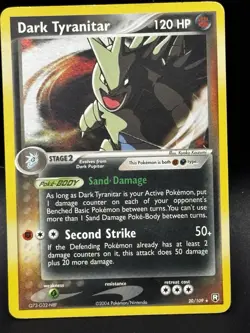 2004 Dark Tyranitar 20/109 EX Team Rocket Returns Holo Rare - Pokemon TCG LP MP - Image 1