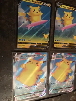 Surfing Pikachu VMAX 009/025 Celebrations Pokemon 2021 x2 And Surfing Pikachu V - Image 2