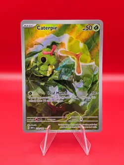 Pokemon TCG Caterpie 172/165 Sv: Scarlet & Violet 151 Illustration Rare - Image 1