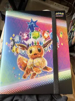 Pokemon Prismatic Evolutions Eevee Binder Collection BINDER ONLY - Image 1