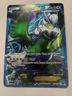 Pokemon BW Plasma Freeze Tornadus EX Full Art HOLO 114/116 , Damaged (creased) - Image 1