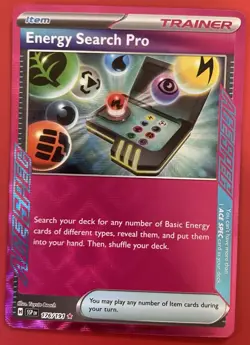 Pokemon Trainer Energy Search Pro 176/191 Sv08: Surging Sparks Holo (Pack Fresh) - Image 1