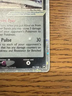 Absol ex 92/108 Power Keepers Holo Pokemon - Image 5
