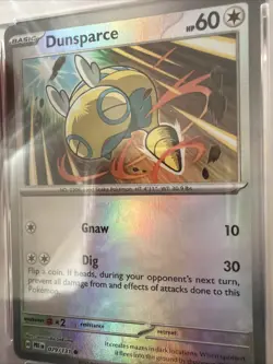 2025 Pokemon TCG Dunsparce Prismatic Evolutions #079 Master Ball PSA 9 - Image 2