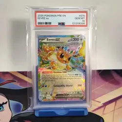 Eevee ex 075/131 Prismatic Evolutions Holo Double Rare Pokemon TCG PSA 10 - Image 1