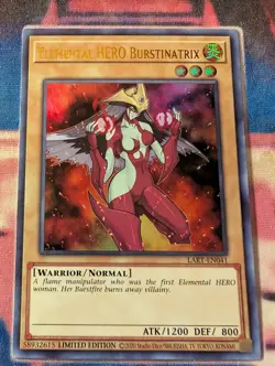 Elemental Hero Burstinatrix LART LP/NM Yugioh - Image 1