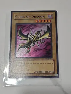 Yugioh Curse of Dragon LOB-EN066 25th Anniversary Super Rare LP - Image 1