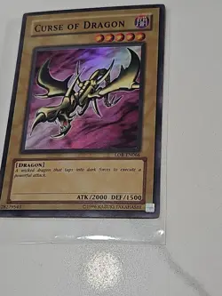 Yugioh Curse of Dragon LOB-EN066 25th Anniversary Super Rare LP - Image 3