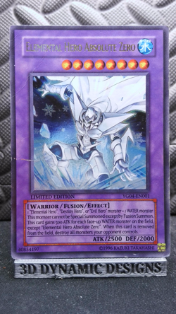 | Yugioh Elemental Hero Absolute Zero YG04-EN001 Ultra Rare Gx Promo DMG 🔥 | - Image 1