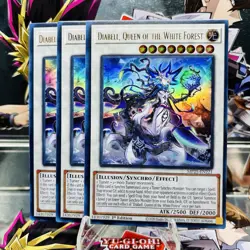 3x Yugioh Playset Diabell, Queen of the White Forest MP25-EN221 Ultra Rare NM - Image 1