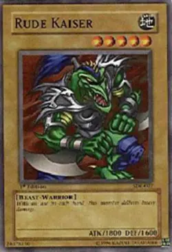 Yugioh! LP Rude Kaiser - SDK-027 - Common - 1st Edition Lightly Played, English - Image 1