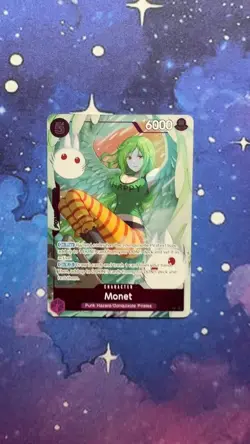 Monet OP14-074 R - The Azure Sea's Seven - One Piece Dash Pack Promo - NM Holo - Image 2