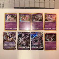 Lot Of Mew & Mewtwo Cards Ultra Rare Holo Foil Pokemon TCG - Image 1