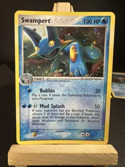 Swampert 5/17 LP Holo RARE POP Series 1 Pokemon Card 2006 - Image 1
