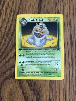 Dark Arbok - 19/82 - Pokemon Team Rocket 1st Edition Rare Card WOTC MP - Image 1