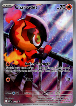 Pokemon TCG - Charcadet 022 - Mega Evolution Black Star Promo Holo Card (NM) - Image 1