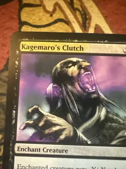 Mtg Magic Saviors Of Kamigawa Kagemaro’s Clutch Misprint Yellow Ink Error Card - Image 2