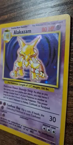 Alakazam 1/102 Base Set Holo Pokemon Card TCG - Image 3